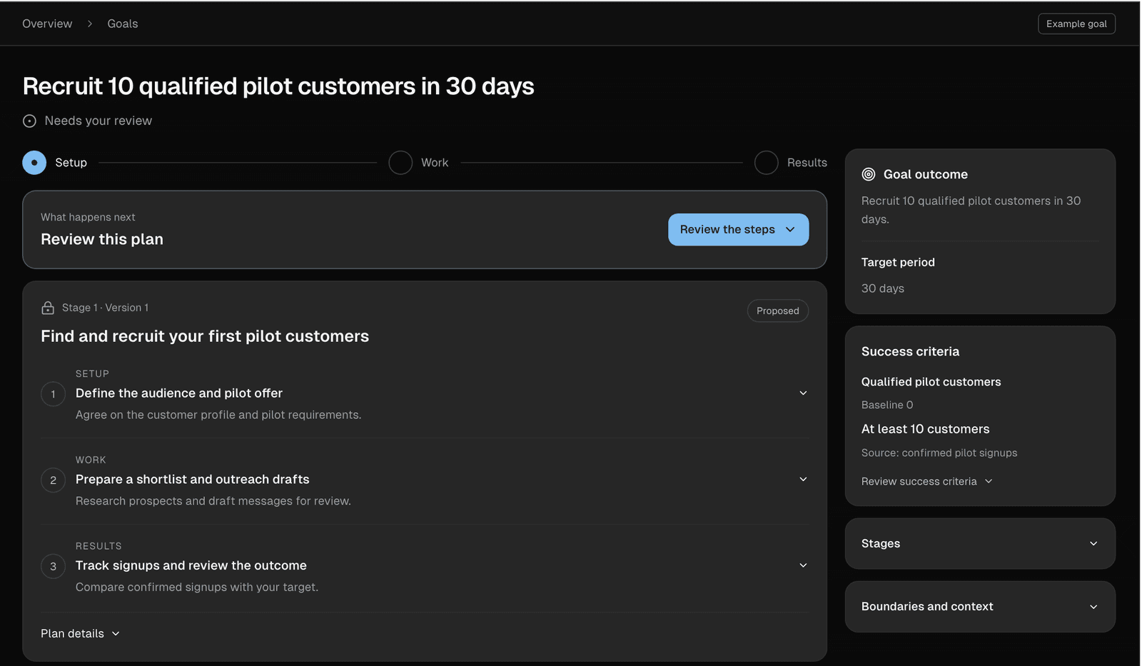 Lumiel public landing page with its growth agent introduction